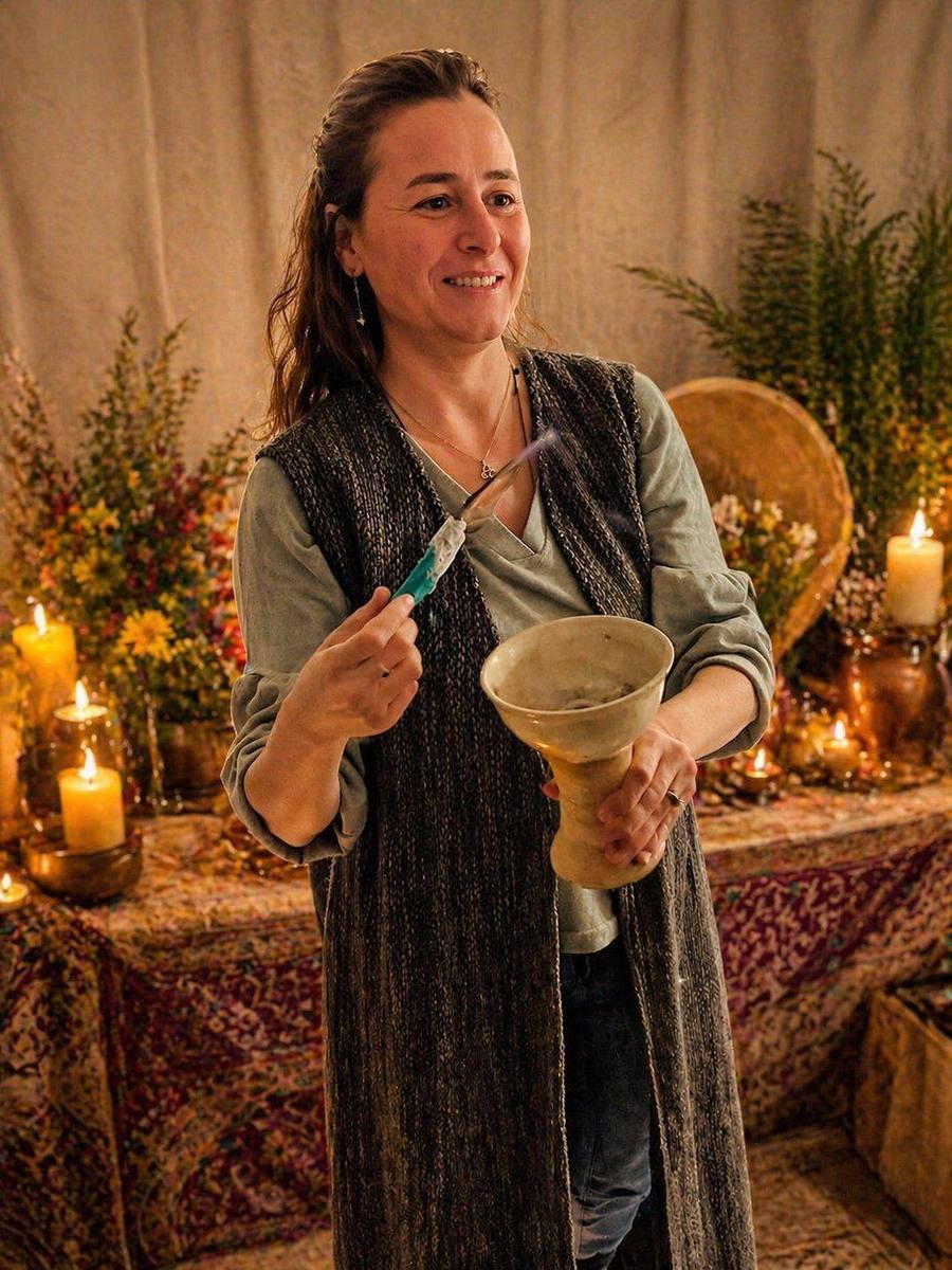 Galya leading ceremony